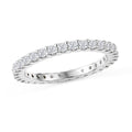 D'Joy Moissanite Ring in Rhodium Over Sterling Silver (Size 7.0) 0.90 ctw - Sticky add to cart bar
