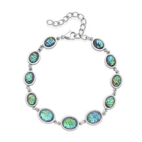 Multi Color Resin Bracelet in Stainless Steel (7.50-9.5In)