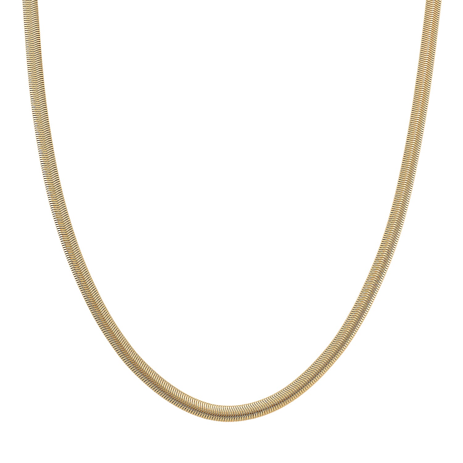 Serpent Flow Necklace (20-22 Inches) in ION Plated YG Stainless Steel