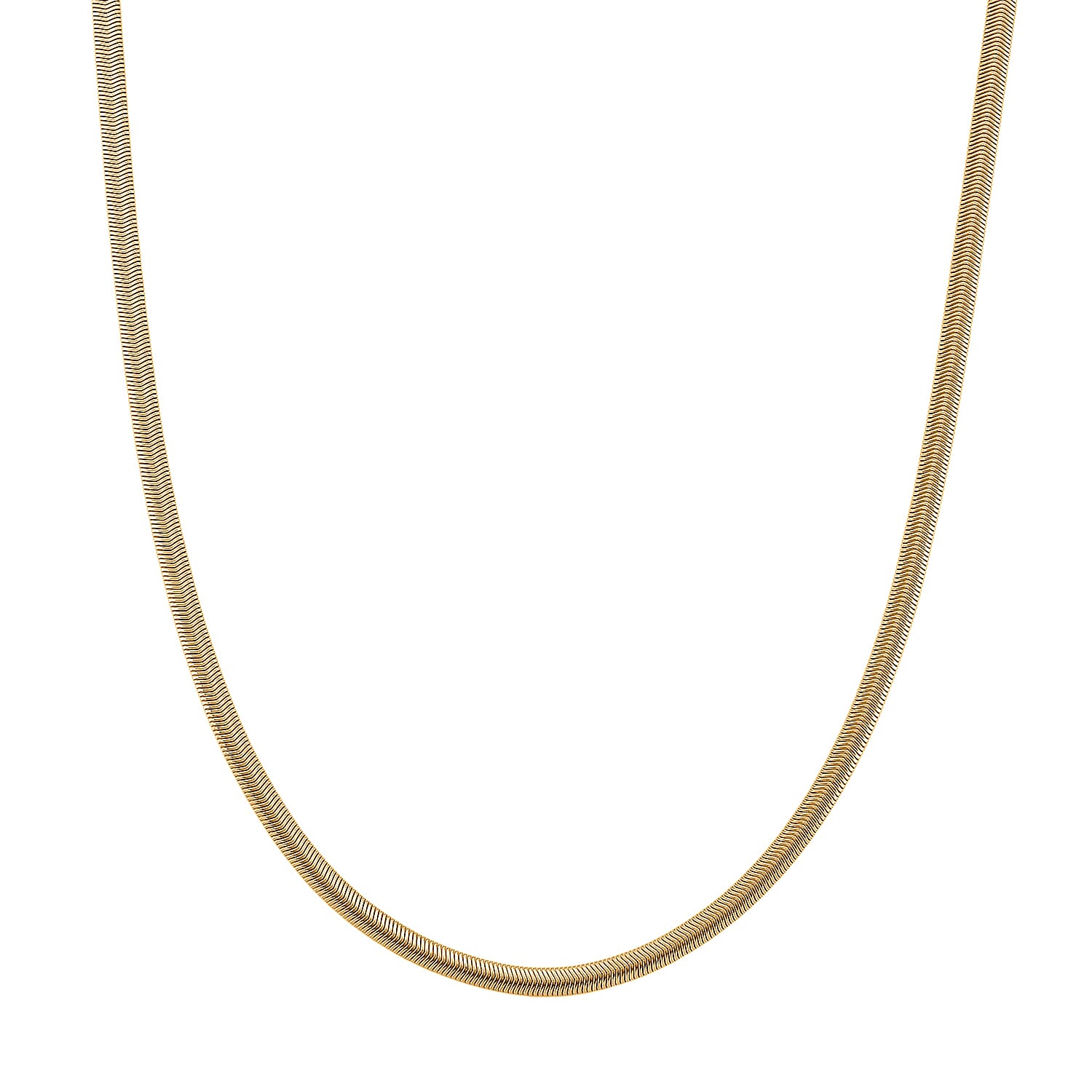 Wave Motion Necklace (20-22 Inches) in ION Plated YG Stainless Steel