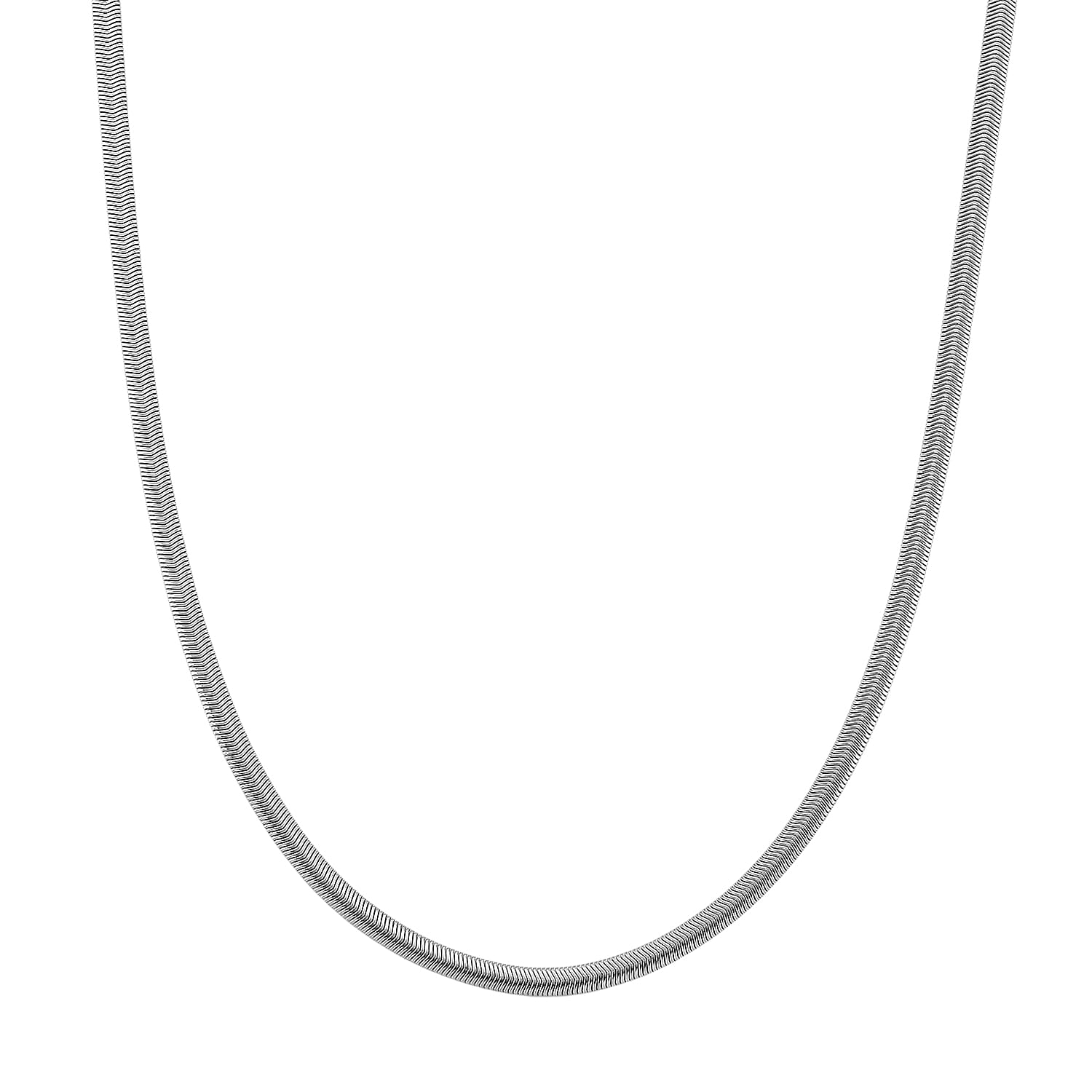 Wave Motion Necklace (20-22 Inches) in Stainless Steel