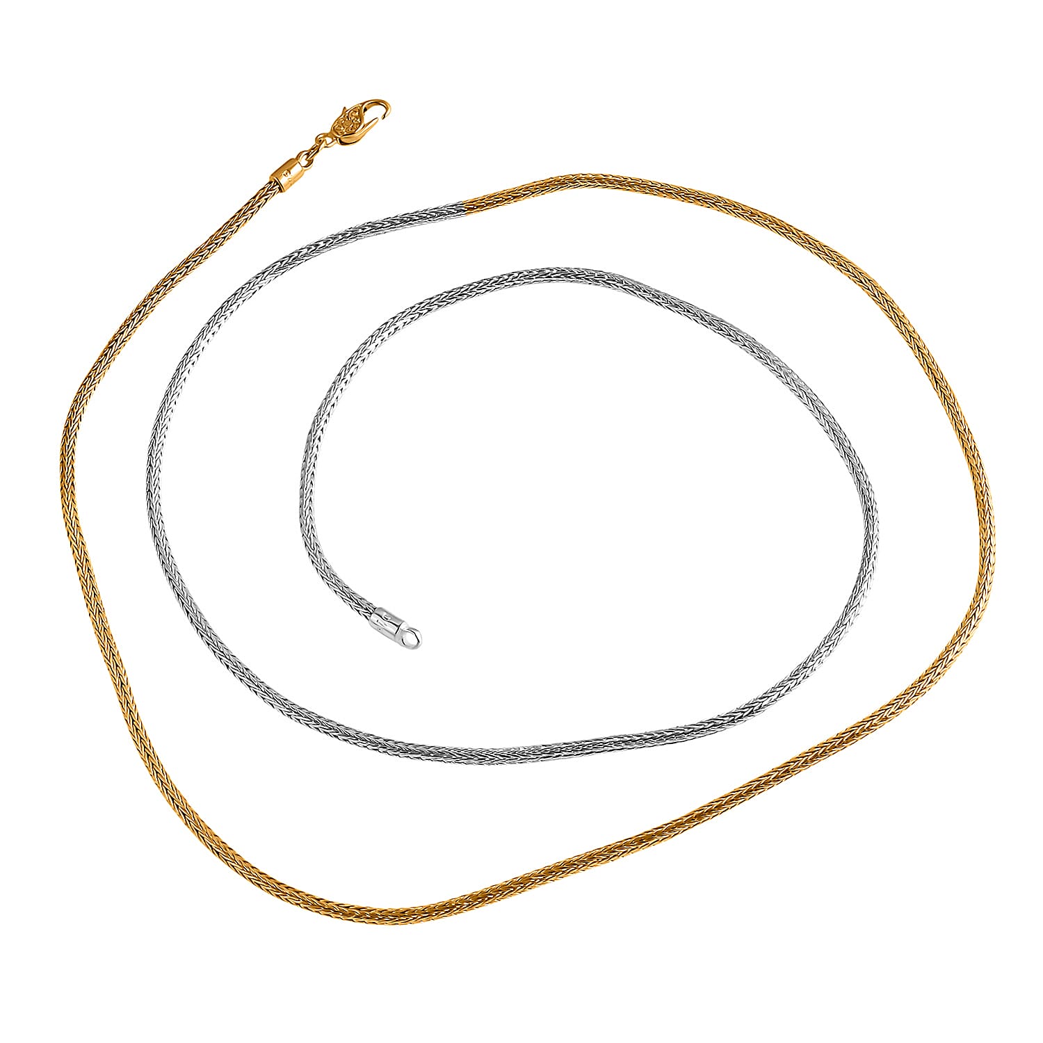 D'Joy Chain Necklace in 22K YG Over and Sterling Silver 29.85 Grams 36 Inches
