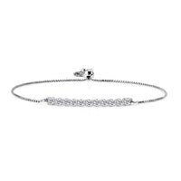EverTrue Simulated Diamond Bracelet in Platinum Bond (10.50 In)