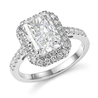 950 Platinum Luxuriant Lab Grown Diamond (E-F, VS) Ring (Size 6.0) 3.50 ctw