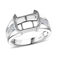 14K White Gold Luxuriant Lab Grown Diamond (G-H, SI) Ring (Size 10.5) 0.42 ctw