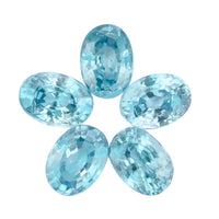 6.00 ctw Oval Blue Zircon Loose Gemstone – AAAA Grade (7x5mm)