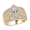Luxuriant Lab Grown Diamond (G, SI1) Infinite Spark Ring in Sterling Silver (Size 10.0) 2.90 ctw - Sticky add to cart bar