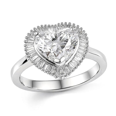 950 Platinum Luxuriant Lab Grown Diamond (E-F, VS) Ring (Size 6.0) (6.50 g) 2.50 ctw