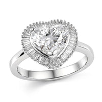 950 Platinum Luxuriant Lab Grown Diamond (E-F, VS) Ring (Size 6.0) (6.50 g) 2.50 ctw