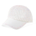 La Marey Tan Striped Hollow Out Cap with Rhinestones - Sticky add to cart bar