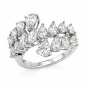 D'Joy Moissanite (Pear 6x4mm) Ring in Rhodium Over Sterling Silver (Size 10.0) 3.20 ctw - Sticky add to cart bar