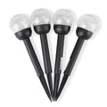 Black 4pcs Solar Pathway Plug-In Lamp - Sticky add to cart bar