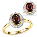 D'Joy Premium Madagascar Color Change Garnet, Diamond (0.21 cts) Ring in 18K Vermeil YG Over Sterling Silver (Size 10.0) 1.70 ctw - Sticky add to cart bar