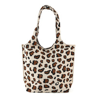 La Marey Cream Knitting Tote Bag (16.54"x13.39"x4.72")