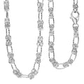 D'Joy Byzantine Station Chain Necklace in Sterling Silver 15.90 Grams (20 Inches) - Sticky add to cart bar