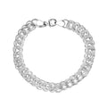 D'Joy Fancy Link Chain Bracelet in Sterling Silver (7.25 In) 13.50 Grams - Sticky add to cart bar