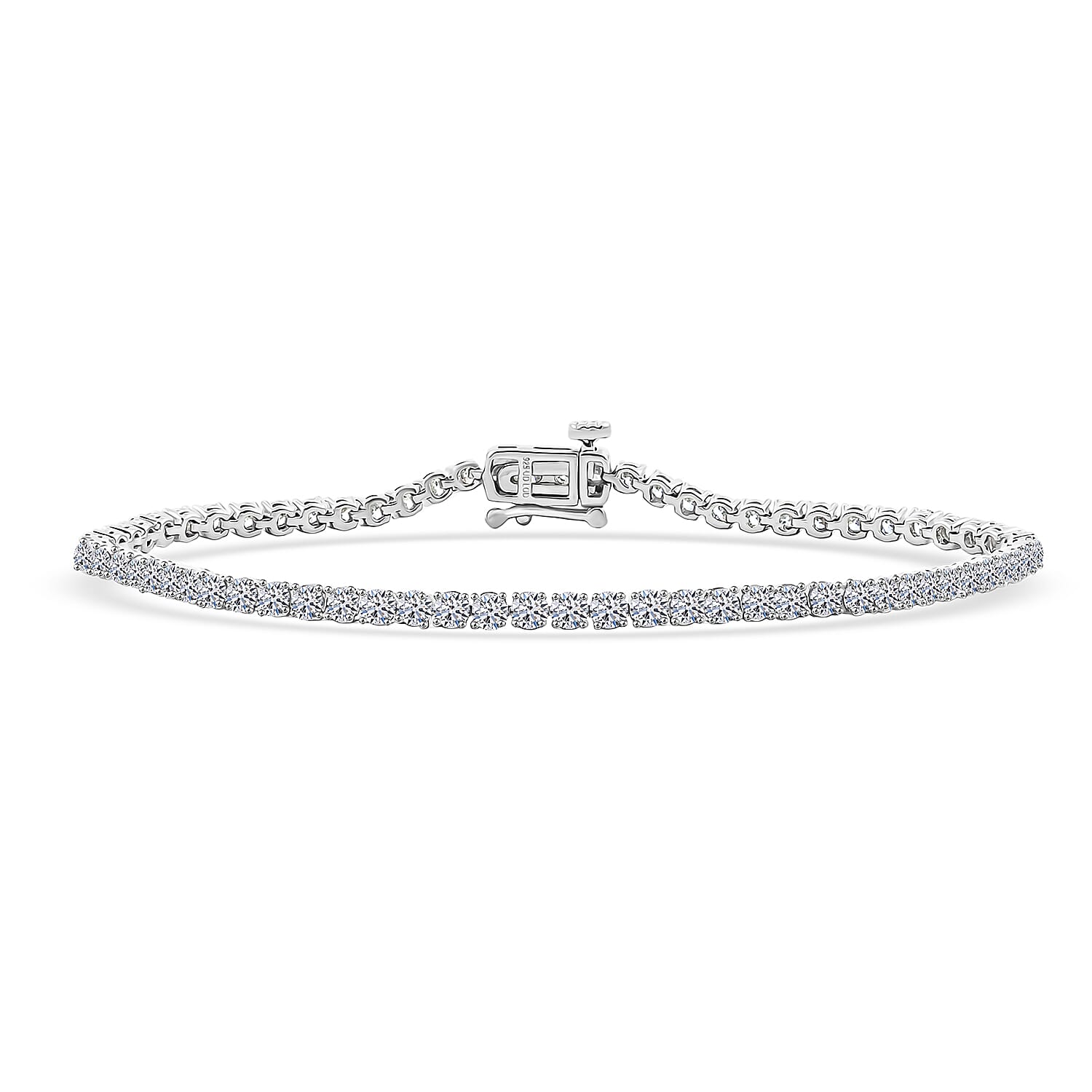 NY Closeout Deal Diamond 0.40 ctw Bracelet in Sterling Silve (7.00 In)