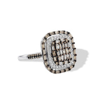 Natural Champagne and White Diamond 1.00 ctw Ring in Sterling Silver (Size 7.0)