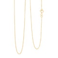 18K Yellow Gold Box Chain Necklace (18 Inches) (1.2 Grams) - Sticky add to cart bar