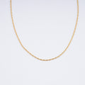 18K Yellow Gold Twisted Mariner Chain Necklace (20 Inches) (2.30 Grams) - Sticky add to cart bar