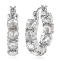 EverTrue Simulated Pink Diamond Earrings in Stainless Steel 19.20 ctw - Sticky add to cart bar