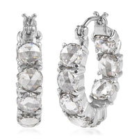 EverTrue Simulated Pink Diamond Earrings in Stainless Steel 19.20 ctw