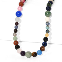 EverTrue Multi Gemstone Necklace (20 Inches) in Platinum Bond 205.00 ctw
