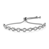 EverTrue Simulated Diamond Fancy Bracelet in Stainless Steel (10.50 In) 12.15 ctw