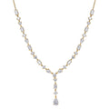 D'Joy Moissanite Necklace (18-20 Inches) in 18K Vermeil YG Over Sterling Silver 10.65 ctw - Sticky add to cart bar