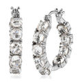 EverTrue Simulated Diamond Earrings in Stainless Steel 19.80 ctw - Sticky add to cart bar