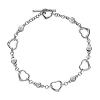 EverTrue Moissanite Bracelet in Platinum Bond (7.25 In) 0.75 ctw