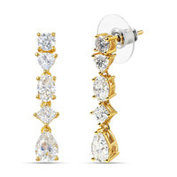 D'Joy Moissanite Drop Earrings in 18K Vermeil YG Over Sterling Silver 3.65 ctw