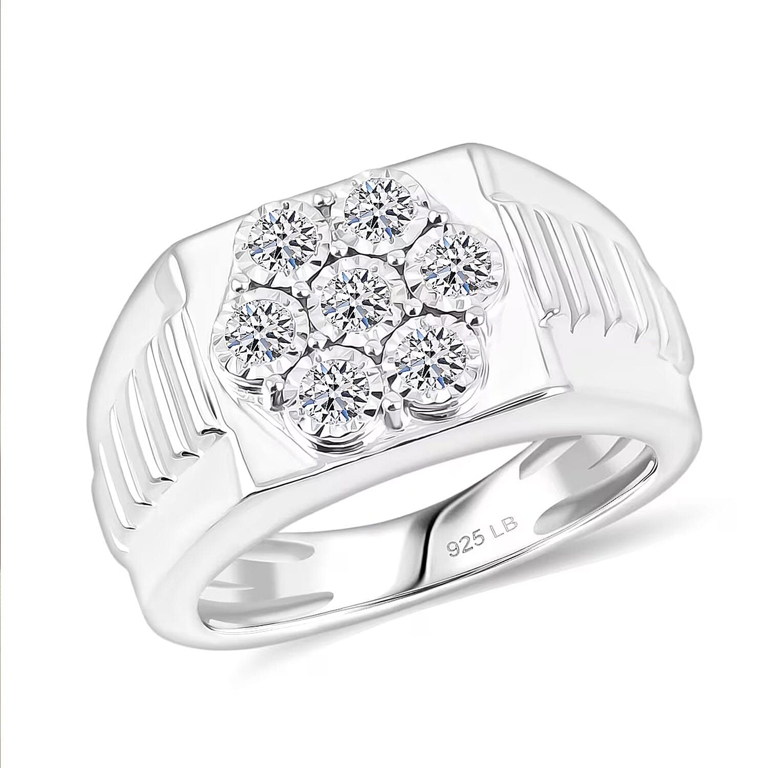 Luxuriant Lab Grown Diamond 0.50 ctw Ring in Sterling Silver
