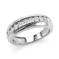 Luxuriant Lab Grown Diamond Men's Ring in Sterling Silver (Size 10.0) 1.00 ctw