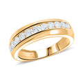Luxuriant Lab Grown Diamond Men's Ring in Sterling Silver (Size 10.0) 1.00 ctw - Sticky add to cart bar