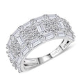 Luxuriant Lab Grown Diamond Ring in Sterling Silver (Size 10.0) 3.65 ctw - Sticky add to cart bar