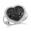 Black Diamond (IR), White Diamond Ring in Sterling Silver (Size 10.0) 1.00 ctw - Sticky add to cart bar