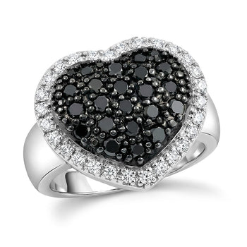 Black Diamond (IR), White Diamond Ring in Sterling Silver (Size 10.0) 1.00 ctw - Product card gallery slide 1 (10178386886969)