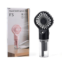 Black Handheld Spray Fan (2.95"x1.65"x6.49")