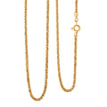 Triple Spiga Chain Necklace in 18K Yellow Gold 2.30 Grams 20 Inches - Sticky add to cart bar