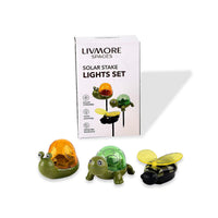 Livmore Multi Color Snail, Bee and Tortoise Solar Light