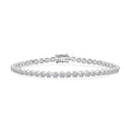 Luxuriant Lab Grown Diamond F VS 3.00 ctw Bracelet in 10K White Gold (7.00 In) 4 Grams - Sticky add to cart bar