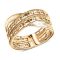 Luxoro 10K Yellow Gold Weave Ring 3.08 Grams (Size 7.5) - Sticky add to cart bar