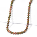 Unakite 280.00 ctw Beaded Necklace (36 Inches) - Sticky add to cart bar