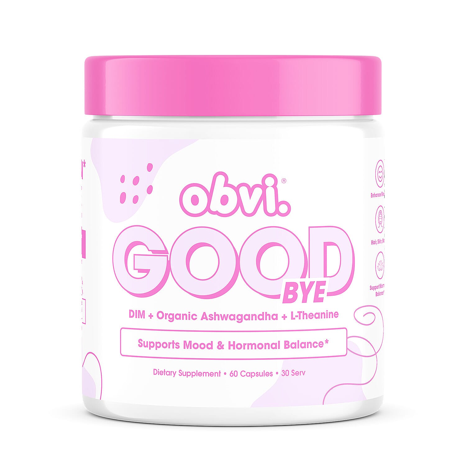 Obvi Goodbye Supports Mood & Hormonal Balance Dietary Supplement (60 Capsules) Made in US