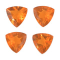 0.54 ctw Trillion Cut Fire Opal Loose Gemstones – AA Grade (Set Of 4) (4 mm) - Sticky add to cart bar