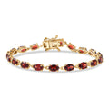 D'Joy Mozambique Garnet Bracelet in 18K Vermeil YG Over Sterling Silver (6.50 In) 9.85 ctw - Sticky add to cart bar
