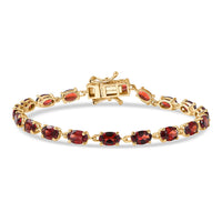 D'Joy Mozambique Garnet Bracelet in 18K Vermeil YG Over Sterling Silver (6.50 In) 9.85 ctw