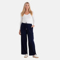 La Marey Navy Knit Pant - One Size Fits Most - Sticky add to cart bar