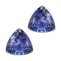 0.74 ctw Trillion Cut Tanzanite Loose Gemstones (Set Of 2) (5 mm)